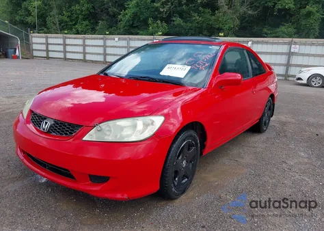 2004 Honda Civic Ex из США, поврежденный, VIN 1HGEM22924L019284